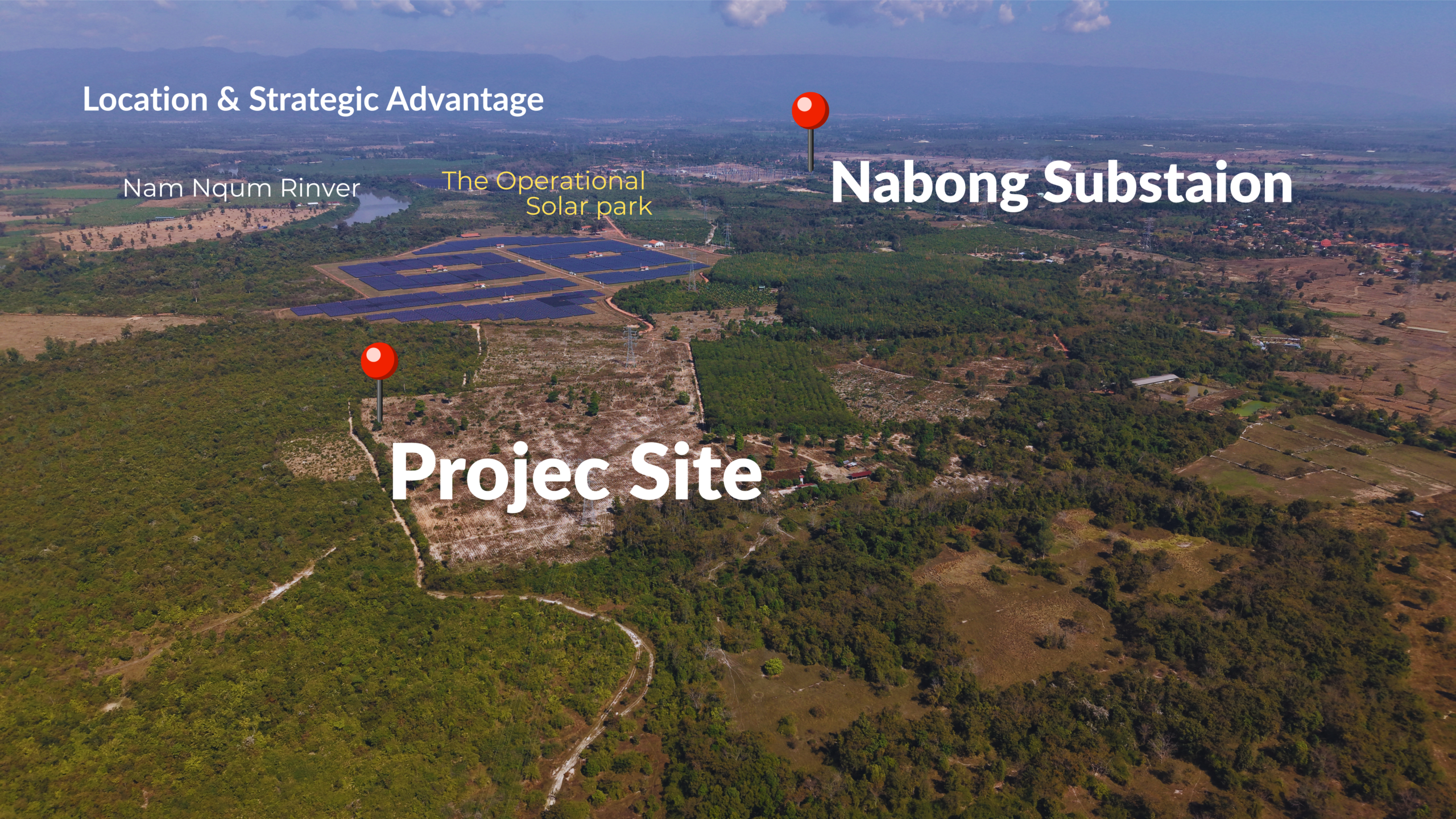 Strategic map - Project location near Nabong substation