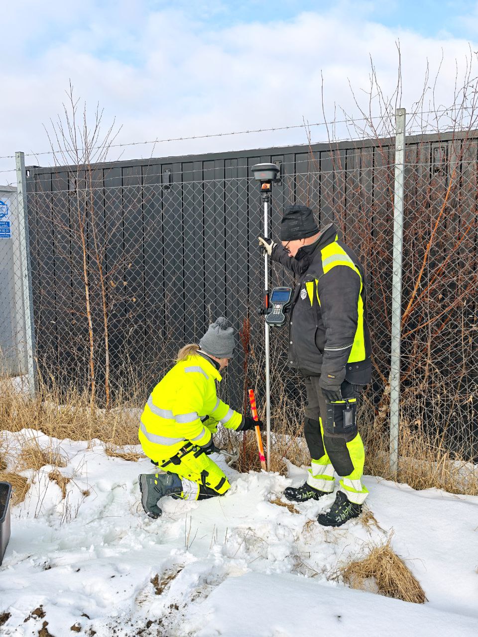 Surveyor from Malmö City on site at GoodPower 1